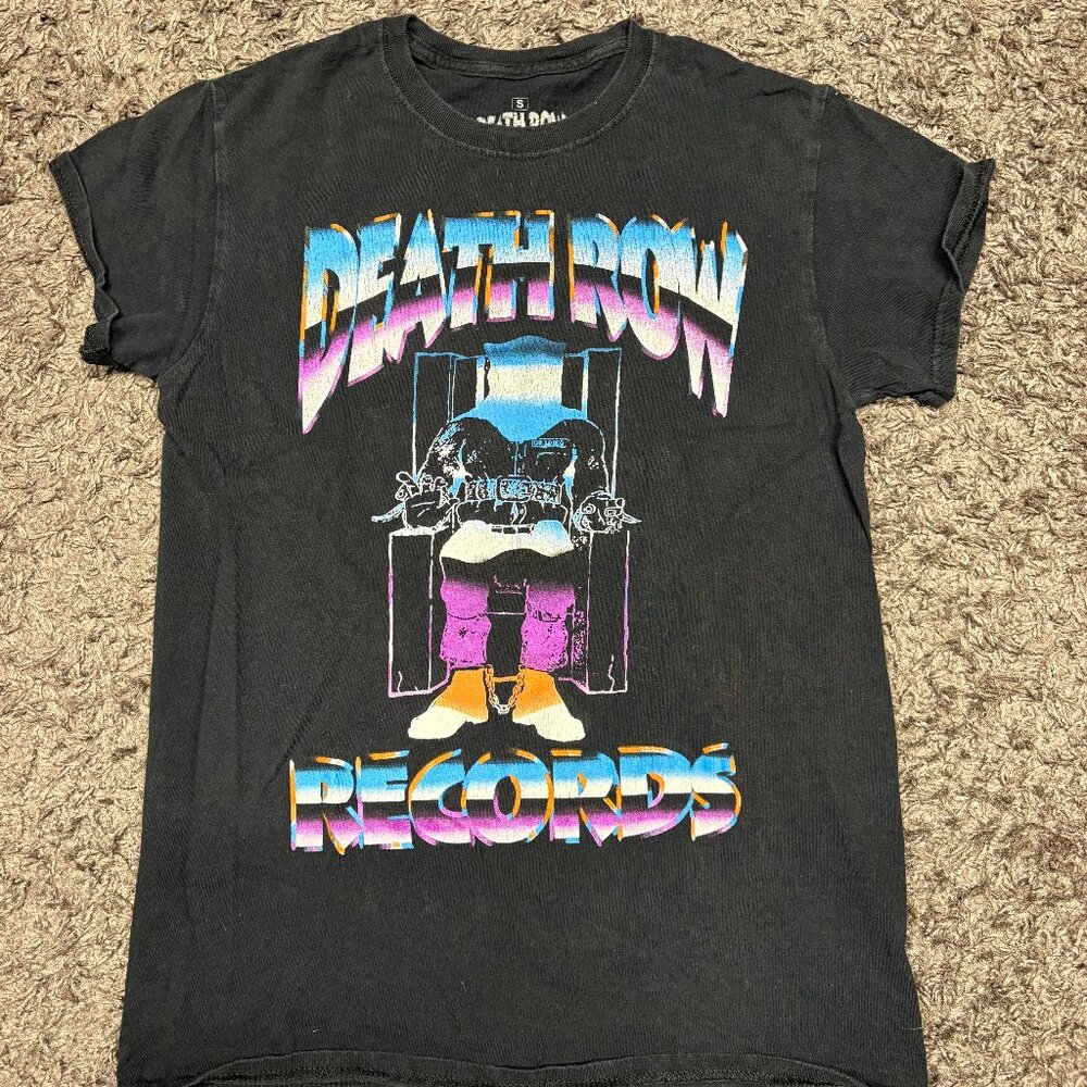 Death Row Records Graphic Shirt Adult Small Rap Dr Dre Snoop Dogg 2pac HipHop